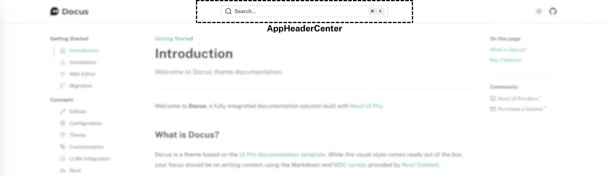 App header logo visualisation